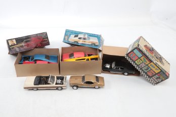 Lot Of Vintage Assembled Model Cars And Parts