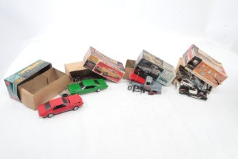 Lot Of Vintage Assembled Model Cars And Parts