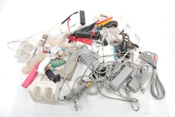 Assorted Nintendo Wii Power Cords, Controllers & More