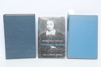 Shakespeare & Marlowe Scholarly Books, 3 HC: Shakespeare's Lives, Shakespeare Without Tears Inscribed
