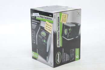 Slime Dual Power Tire Inflator (120V/12V) #40052, Portable Car & Home Plug - NEW