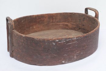 Large Early Bentwood Measure, Storage, Gathering Container French, Used Mainly In The 18th & 19th Century's