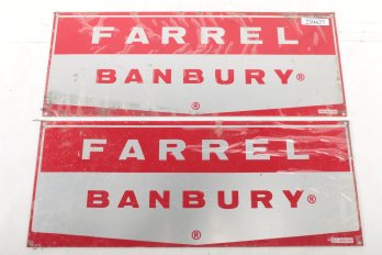 2 Farrell Banbury Metal Signs
