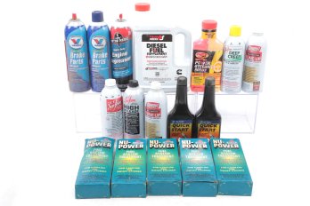 Large Lot Of Assorted Motor Treatment And Degreaser Lot