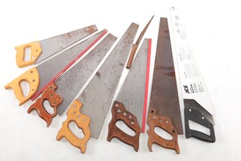 Vintage And Modern Hand Saw Lot