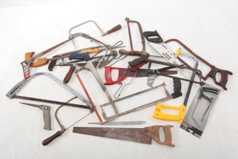 Lot Of Assorted Hand Hack Saws