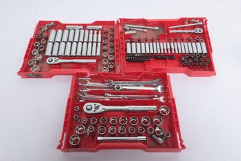 Three Trays Wrenches And Sockets