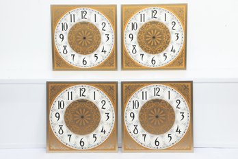 4 New Old Stock - Phinney Walker Square 12' X 12' Clock Faces - Painted Aluminum