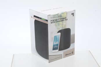 Sharper Image Portable Speaker With Charging Pad - New*