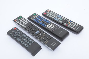 4pc Assorted Remote Lot Sony, Samsung, Etc.