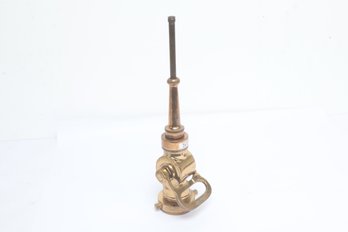 Solid Brass Vintage Fire Hose Nozzle