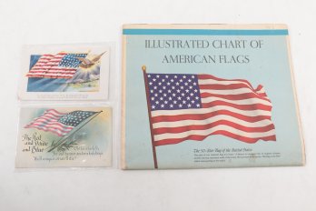 American Flags Ephemera And Postcards