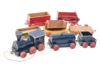 Assortment Of Rare 1940s/50s 'Young Things' Wooden Toys