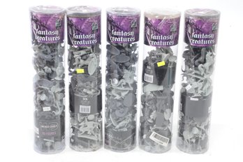 5 Tubs Of Wicked Duels Monsters & Fantasy Creatures 76 Piece Each Tub