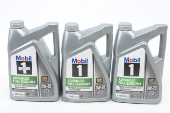 3 Mobil 1 Advanced Fuel Economy Full Synthetic Motor Oil 0W-20, 5 Quart