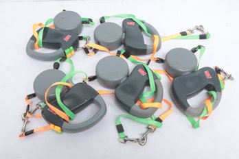 5pc Lot Wigzi Dual Doggie 10ft Retractable Leashes