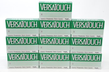 10 Boxes Of Ansell VersaTouch Light Powdered Vinyl Gloves Size S