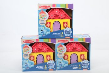 Lot Of 3 Melissa & Doug Blues Clues & You! Wooden Take Along House