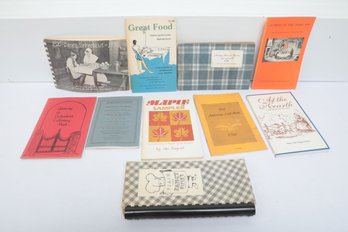 Historical Cooking & Americana Lot, 10 Books, New England History, Early American Reprints, 1796-1970
