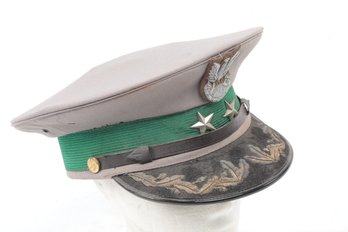 Vintage Authentic  Military Hat General 2 Star Europe