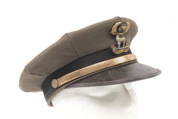 Vintage Military Hat With Royal Warwickshire On Front