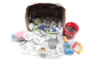 Assorted Grouping Of Electrical Supplies