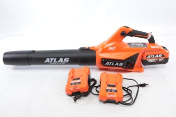 Atlas Dual Voltage Brushless Electric Blower W/Extra Battery & Charger