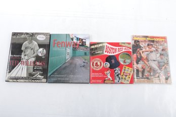Grouping Of Vintage Red Sox Books/Ephemera