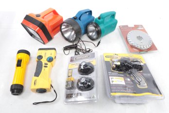 Grouping Of Assorted Flash Lights