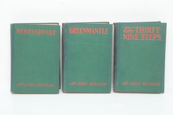 Adventure Fiction: John Buchan 3 Volume Set, Houghton Mifflin, 1928