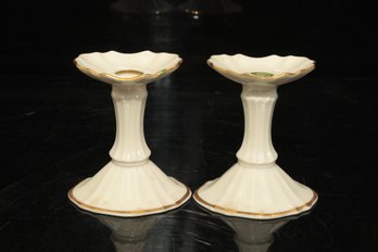 Lot Of Lenox Candle Holders