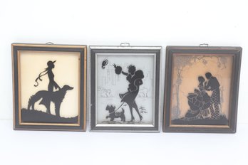 3pc Vintage Deltex Products Brooklyn NY Silhouettes Pals, Windy And Sweethearts