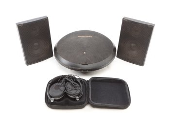 Speaker Lot Plus, Harmon/kardon S/N FC0027-gF0353904 Jamo SAT 170 & Bose Headset With Case