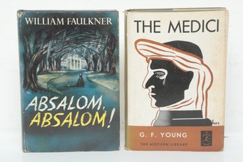 Literature & History: William Faulkner Absalom, Absalom! HC DJ And G. F. Young The Medici Modern Library
