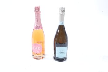 LaMarca Prosecco Sparkling Wine And Lucy Belaire Luxe Rose Bottle Lot