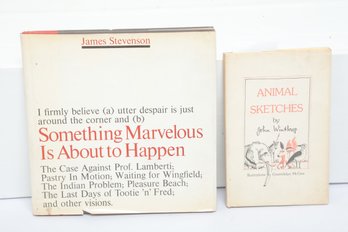 Literature & Illustrated Books James Stevenson HC DJ & John Winthrop Animal Sketches Signed 1980