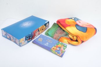 Authentic Disney Store Winnie The Pooh Fleece Throw 50' X 60'