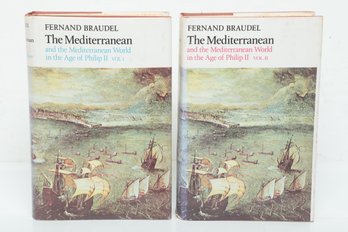 World History, Fernand Braudel, The Mediterranean, 2-Vol HC DJ Set, Scholarly History