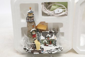 Christmas Village Lighthouse W/ Lights
