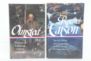 Environment & Nature: Library Of America HC DJ Set, Olmsted And Rachel Carson The Sea Trilogy