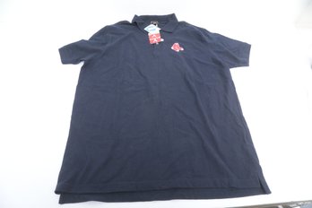 Boston Red Sox Antiqua XXL 2Xlarge Blue Short Sleeve Shirt New With Tags