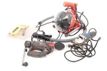 Tool Lot Rotozip Spiral Saw Ryobi Sander Rigid Snake Stable Gun Plus.