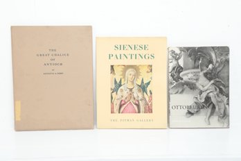 Art History Lot: The Great Chalice Of Antioch, Sienese Paintings, And Ottobeuren Illustrated Scholarly