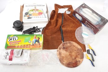 Large Bin Of Household Goods & More, Serving Trays Silver Plated Cooker Plus