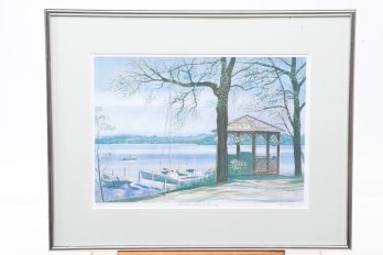 Framed Signed & Numbered Print 'Bantam Lake In Spring' 25/500 Signed G. Hardy