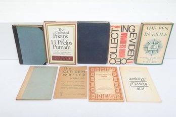 Modern Poetry & Literary Criticism Scholarly Lot, 9 Volumes, 1971-1975, HC & Softcover