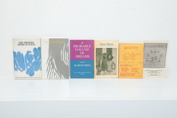 Poetry And Literary Journals Lot: Marvin Bell, The Ohio Review, Poetry Magazine, Open Places