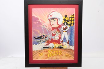 Framed & Signed Speed Racer Poster From 2000