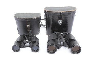Pair Of Vintage Binoculars Korvettes 7x35 And Selsi Lightweight