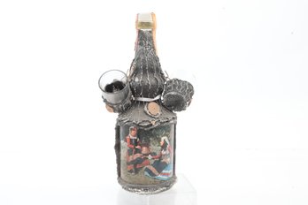 Vintage Marco Sarandrea & Figli Amaretto Di Collepardo Italian Liquor In Wooden Branch Like Bottle